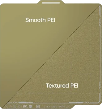 BIQU PyroGrip: a gold textured PEI spring steel plate