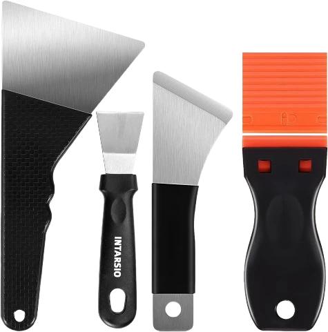 INTARSIO scraper kit with plastic and steel blades