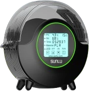 SUNLU FilaDryer S2: a round black single-spool dryer with a display on the front